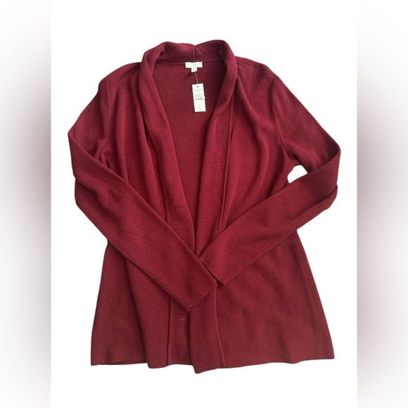 Talbots Sweaters - Talbots Red Open-Front knit cardigan sweater size Small NWT